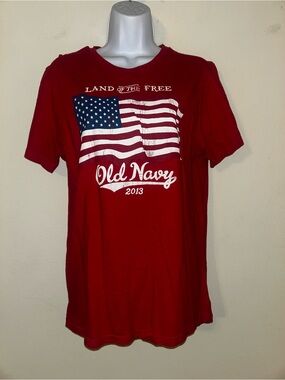 Old Navy Land of the Free Flag T-Shirt 2013